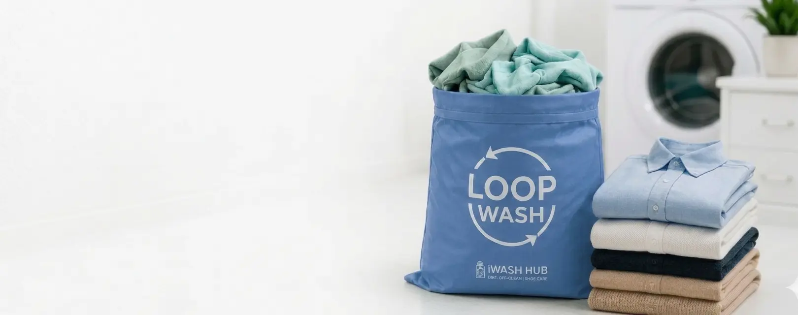 iWash Hub Loop Wash laundry subscription banner