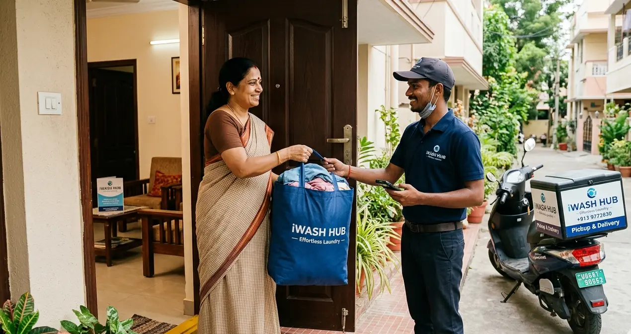 How iWash Hub Pickup and Delivery Makes Laundry Effortless