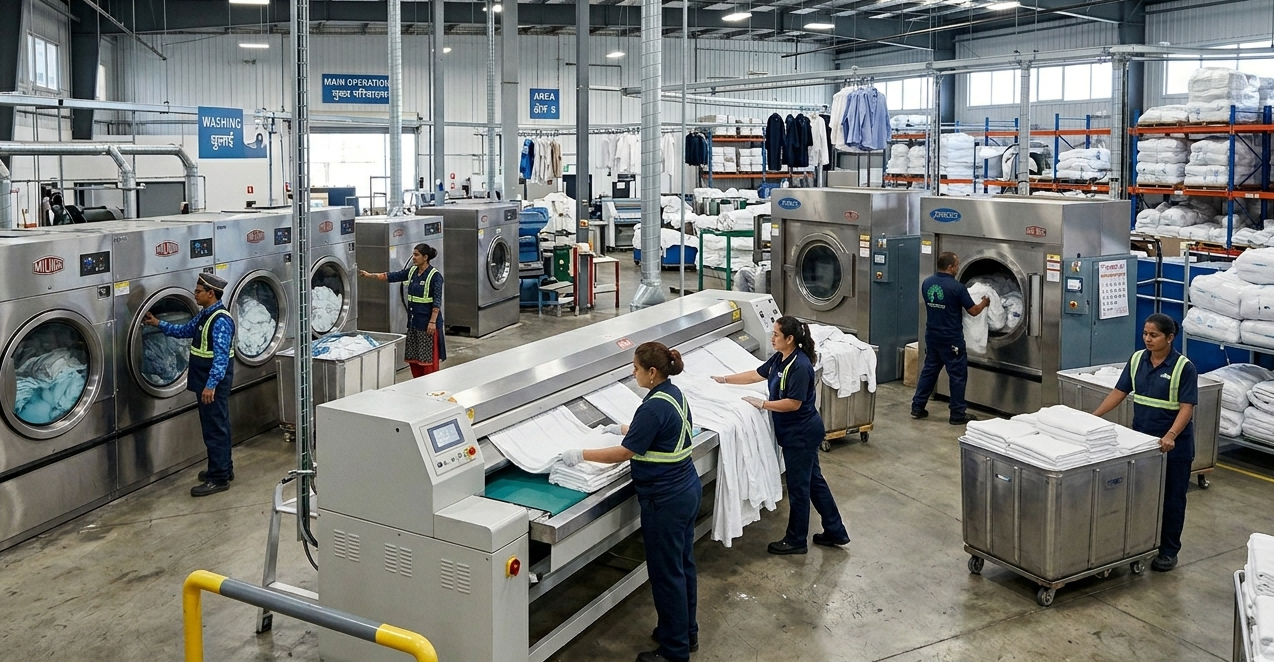 Main commercial laundry operations